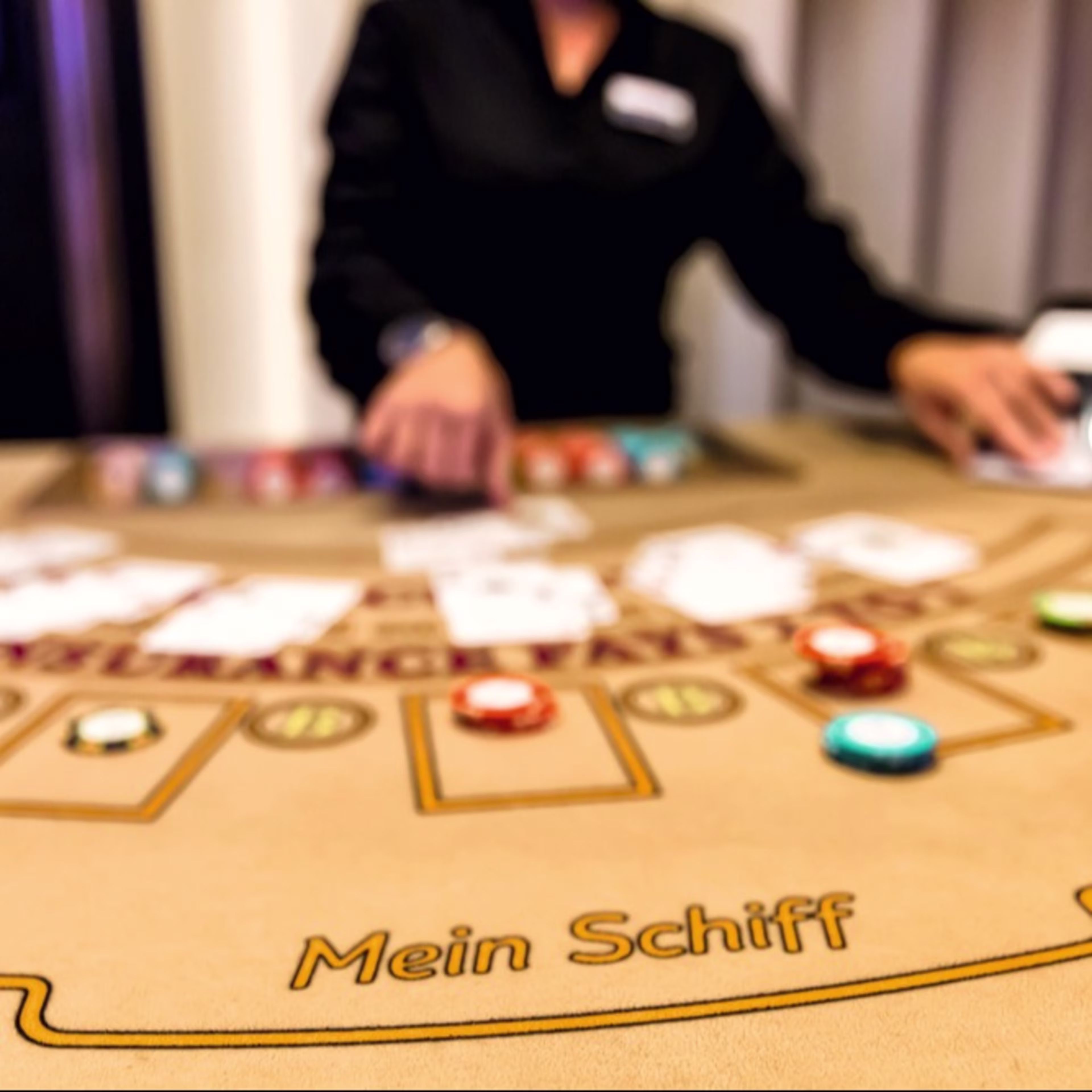 Blackjacktisch der Mein Schiff Flotte