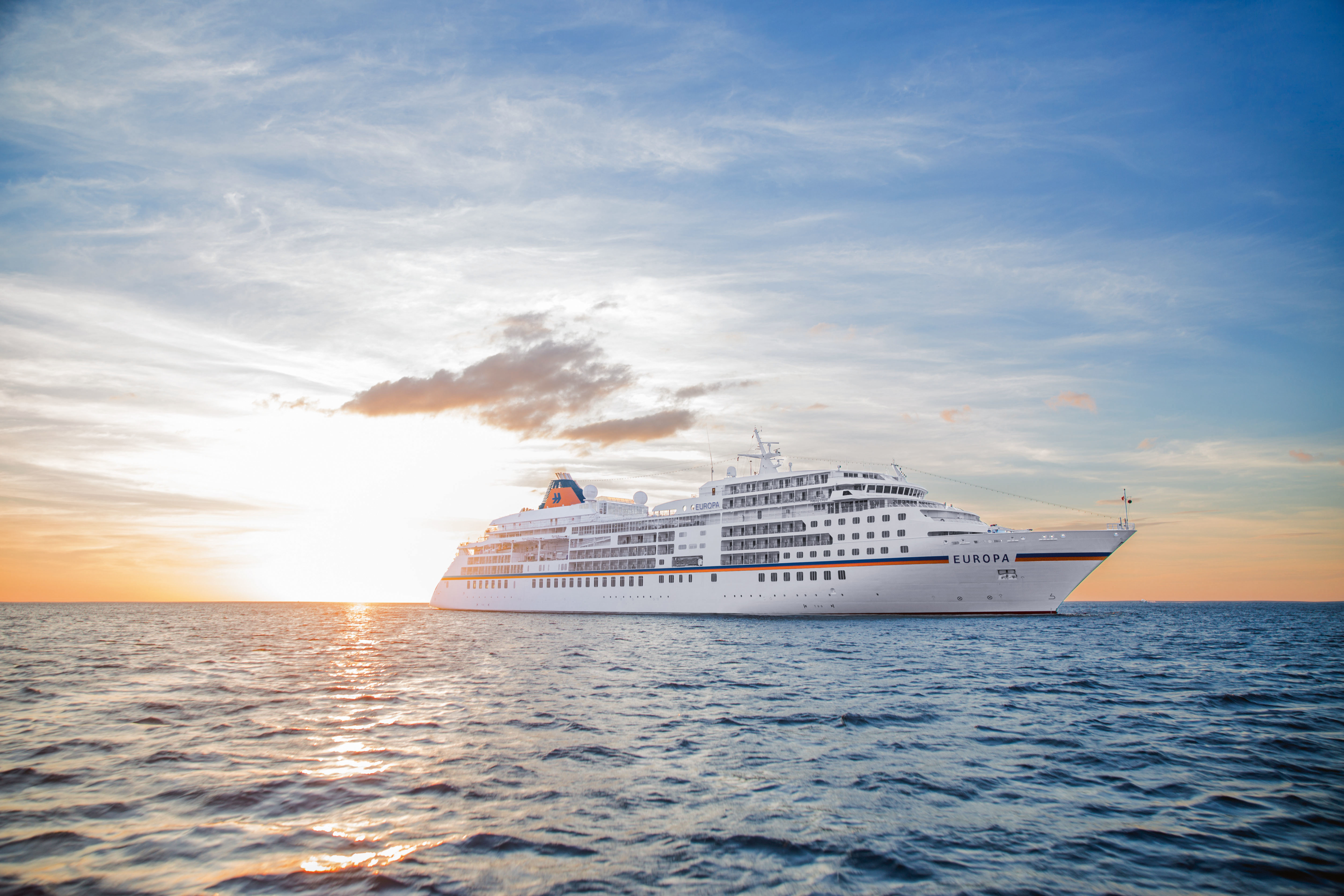 Die EUROPA auf See