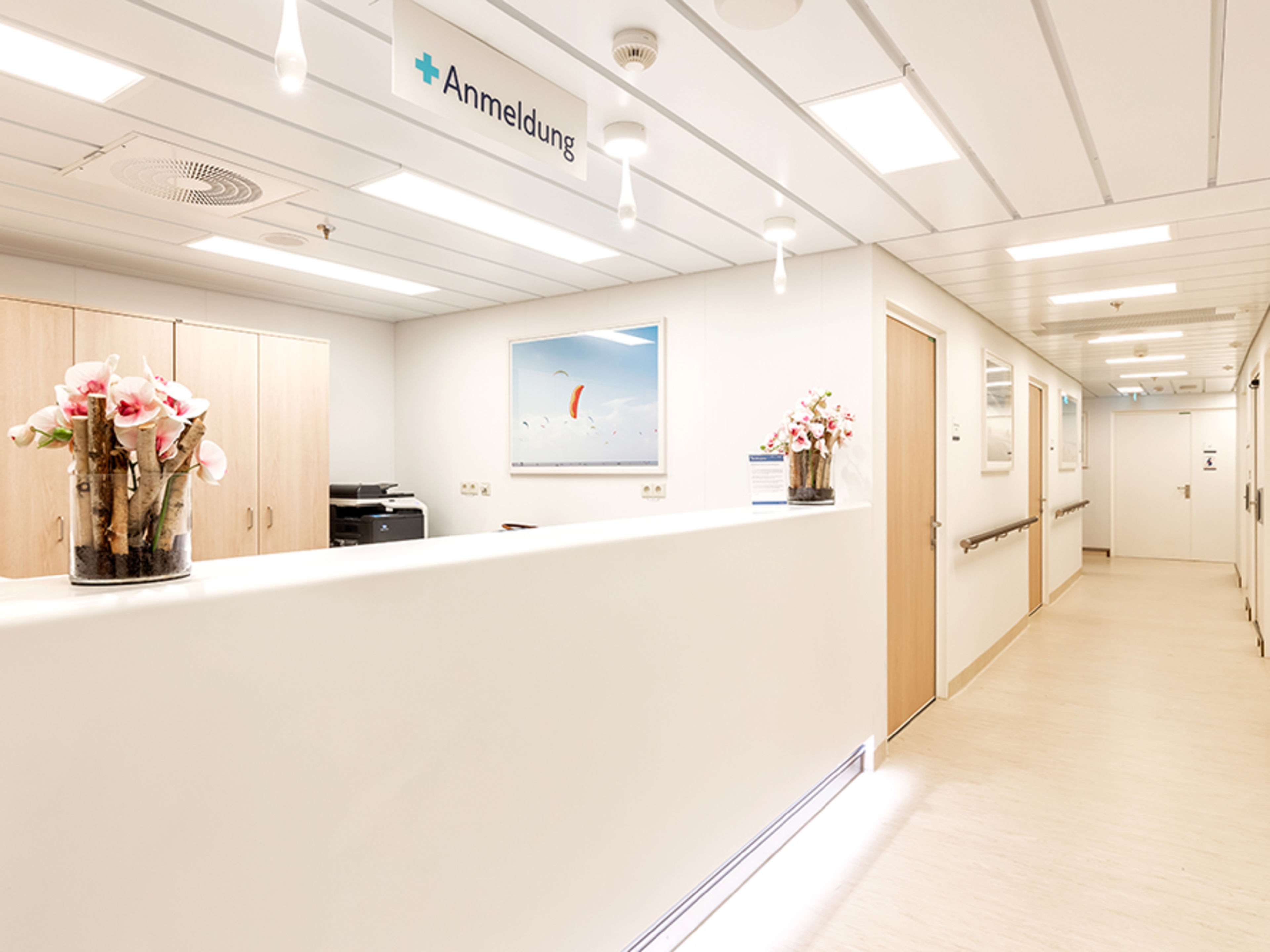 Eingangsbereich des Hospitals.