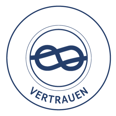 Tau mit Schriftzug Vertrauen