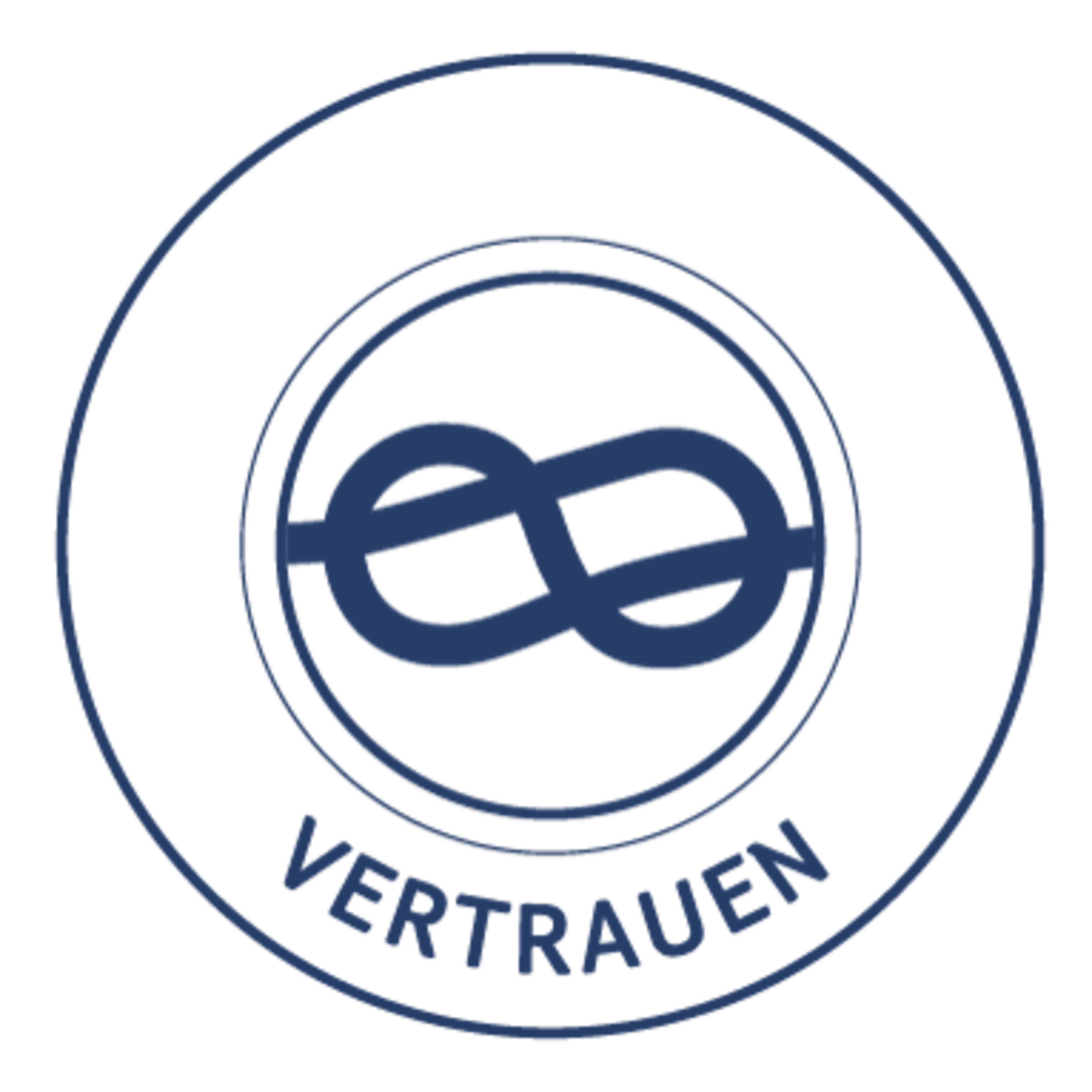 Tau mit Schriftzug Vertrauen