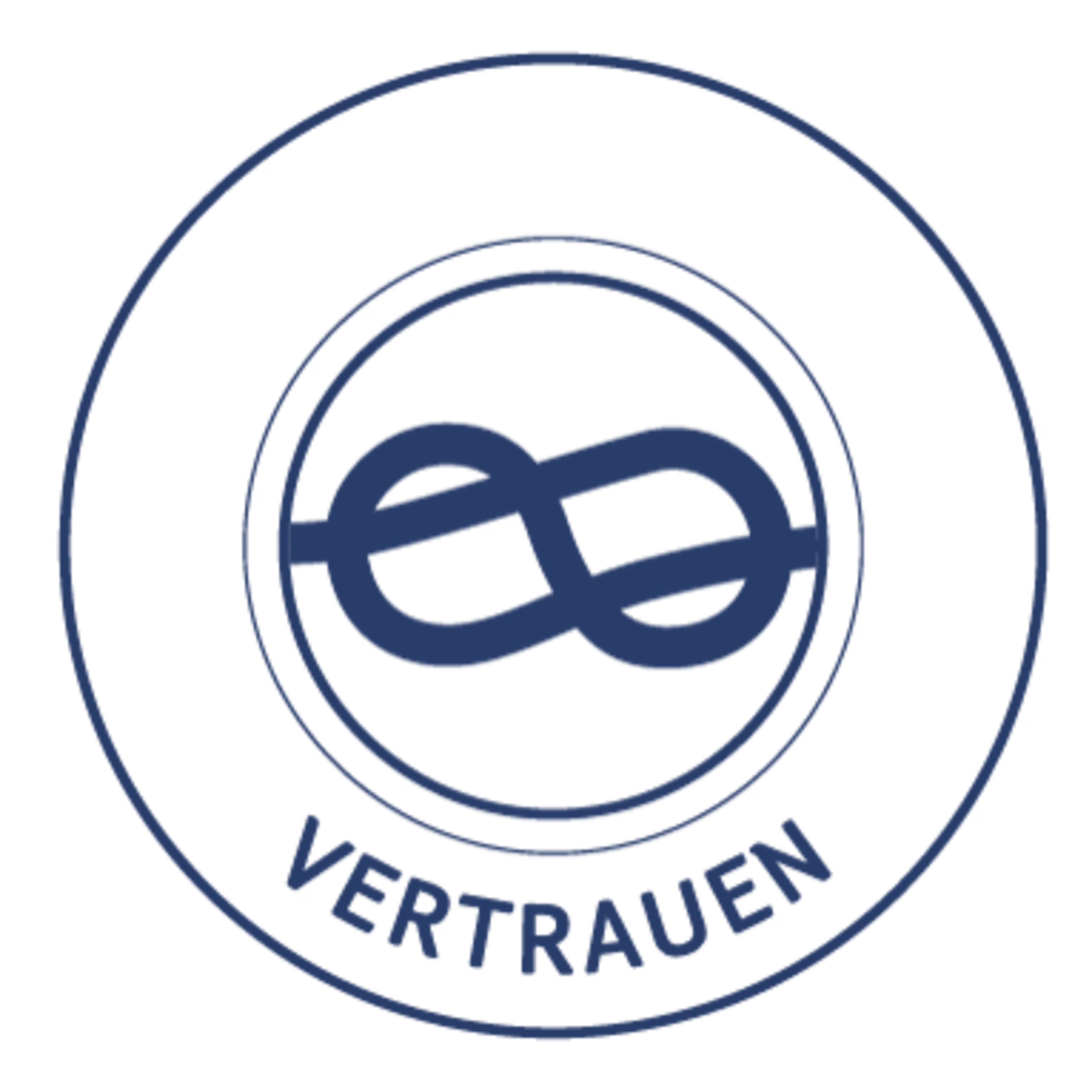 Tau mit Schriftzug Vertrauen
