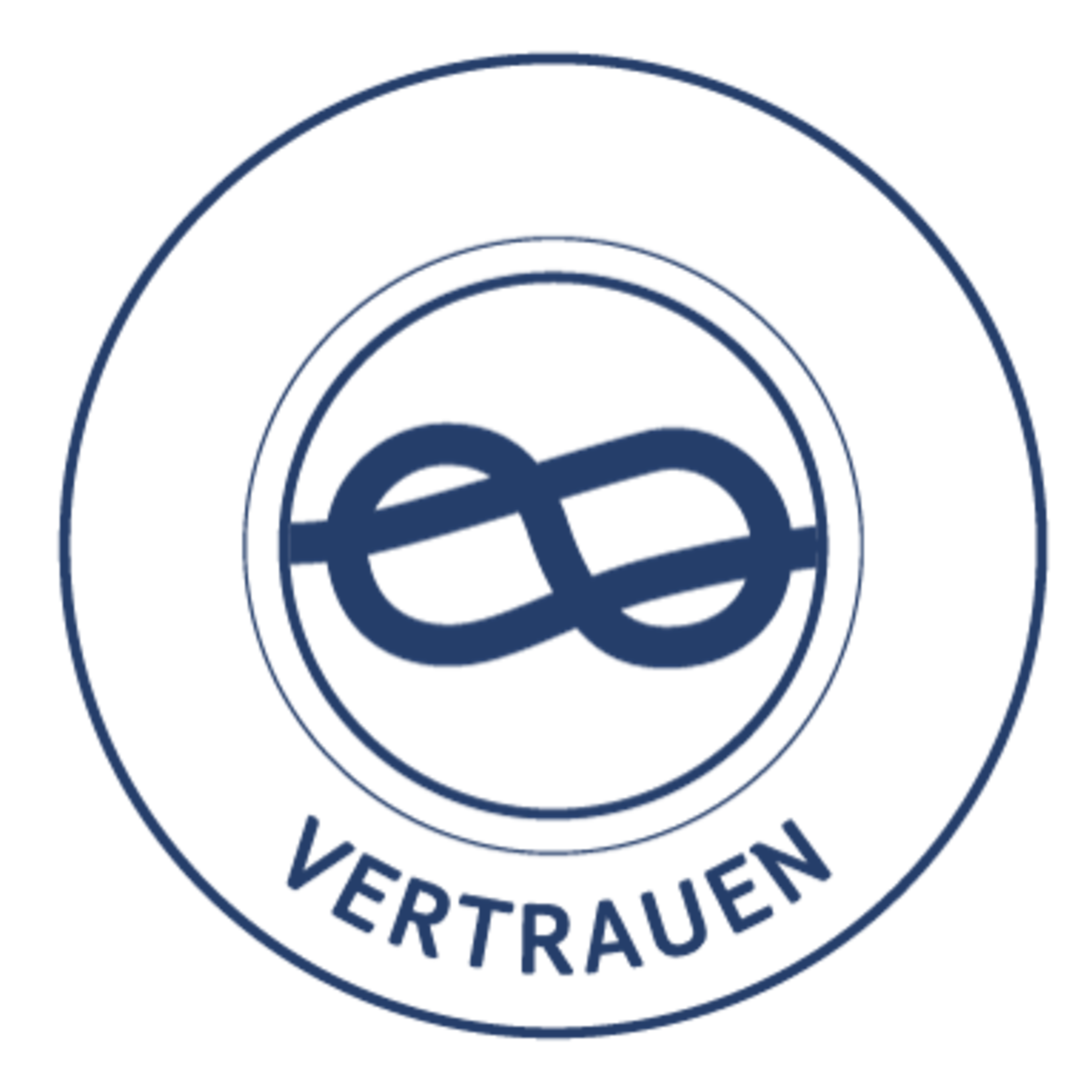 Tau mit Schriftzug Vertrauen