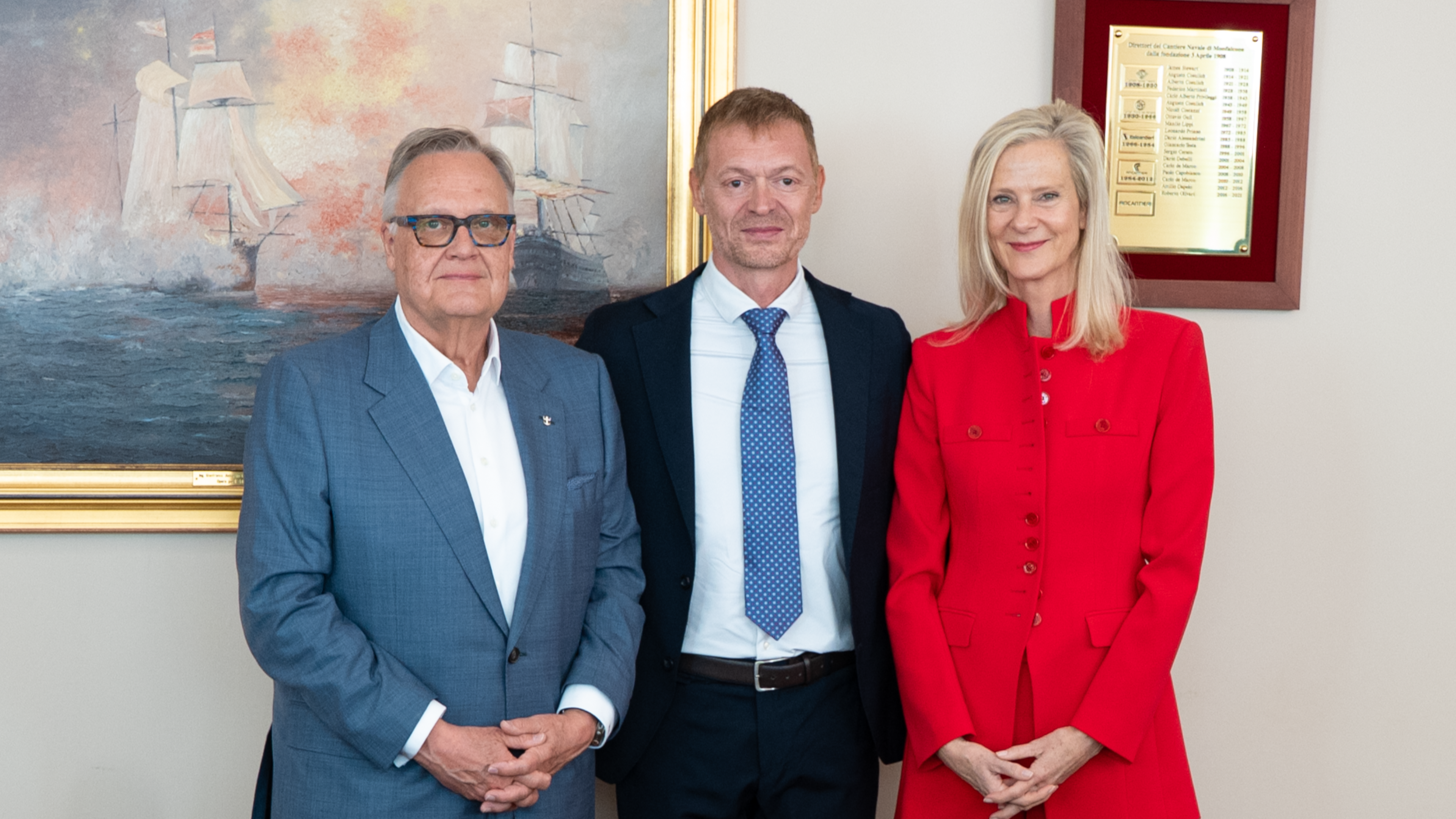 CEO Wybcke Meier at the handover of the Mein Schiff Flow