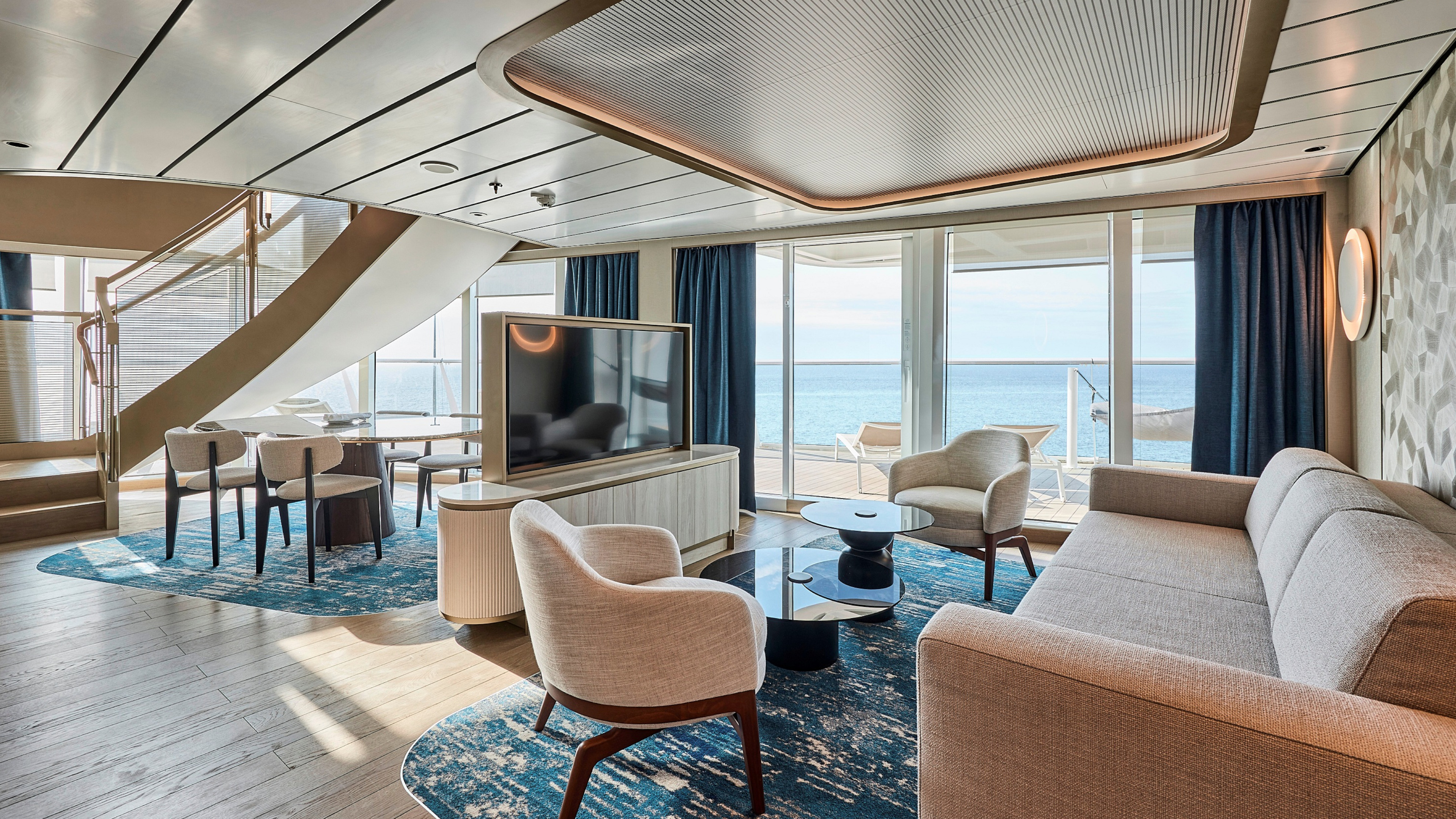The Loft Suite spans two decks.  