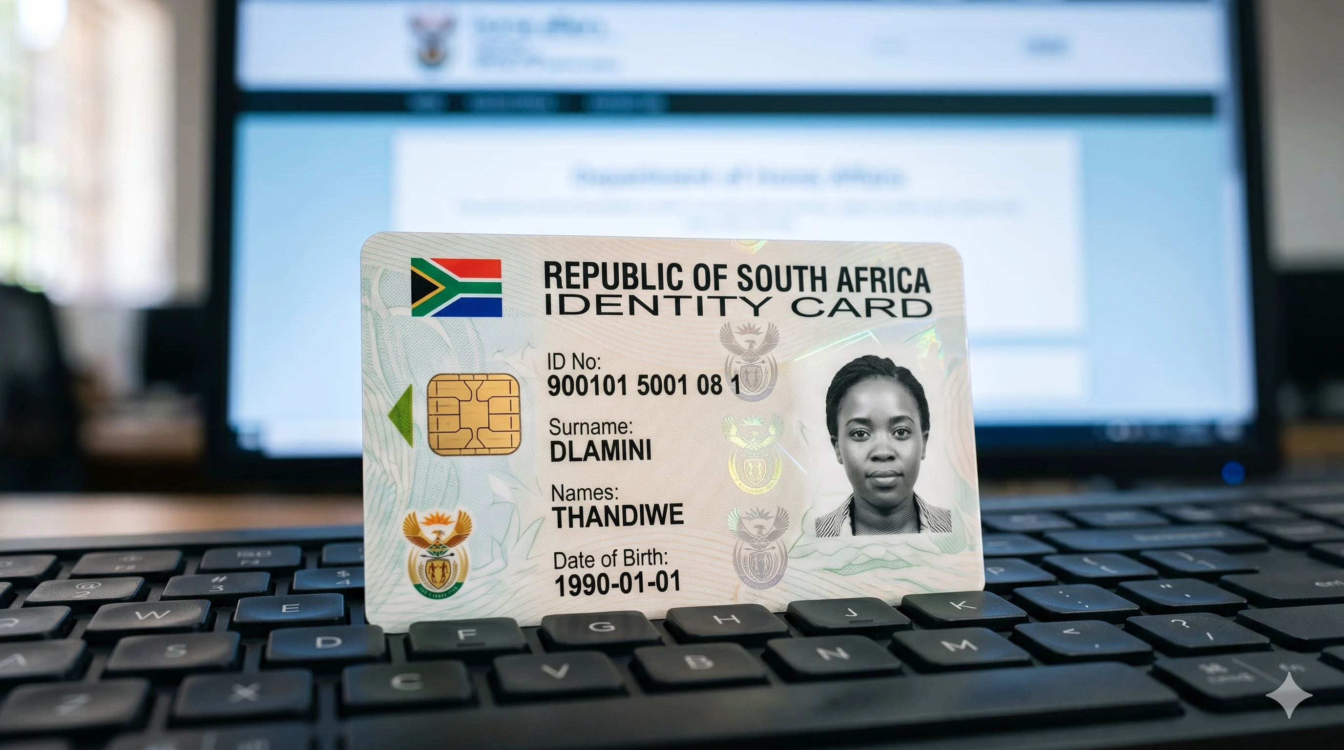 Using a South African ID number to query outstanding traffic fines online.