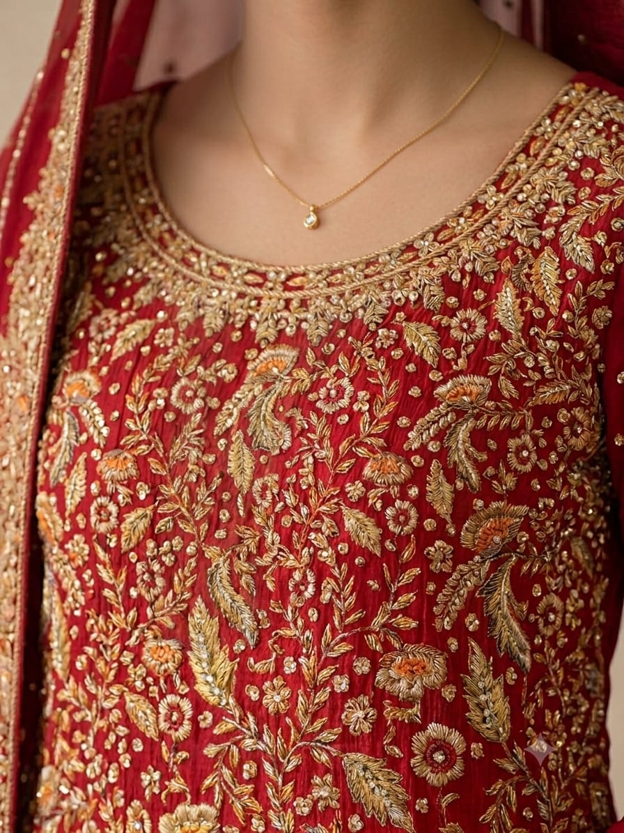 Royal Zardozi Bridal Lehenga thumbnail 3