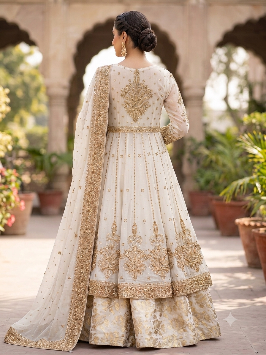 Timeless white elegant maxi alternate view