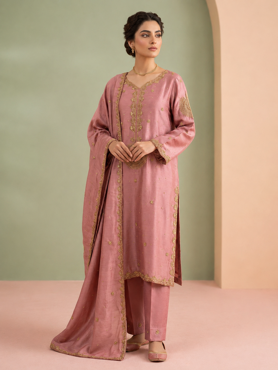 Chic Pink Formal Outfit – photo 1