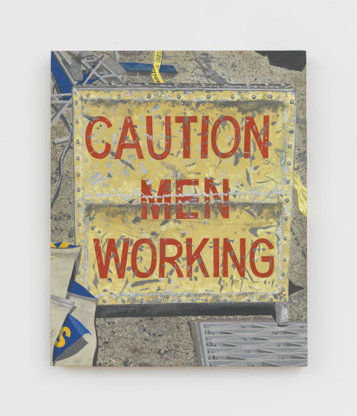 Nicholas Buffon
Caution Men Working, 2022
Acrylic on panel
17.5 x 14 inches
44.5 x 35.6 cm
