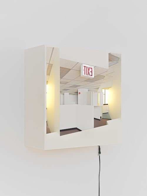 Meredith James
North 73° West (T-Shaped Wall, C-Stand), 2025
Wood, aluminum, acrylic paint, magic sculpt, plastic film, led lights
25 x 25 x 11.25 inches
63.5 x 63.5 x 28.6 cm