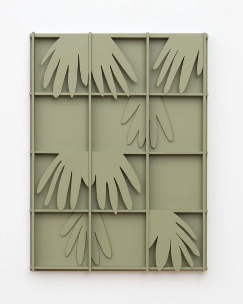 Sterling Lawrence
Palms Down, 2019 
Aluminum and acrylic paint 
24 1/2 x 18 inches