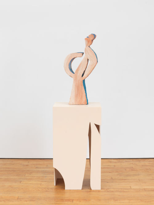 Johannes VanDerBeek
Crescent Self, 2024
Aqua resin, aqua putty, cardboard, metal, paint,  pigment, sand 
31 x 15 x 9 inches
78.7 x 38.1 x 22.9 cm