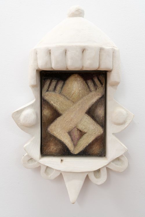 Ever Baldwin
Prayers & flowers, 2026
Oil on canvas in bleached pine frame with milk paint wash
17.5 x 11 x 4 inches
44.5 x 27.9 x 10.2 cm