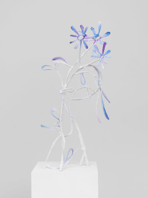 Johannes VanDerBeek
Blue Flowers with Talula, 2019
Steel, plaster gauze, and flashe paint
46.5 x 23 x 19 inches
118.1 x 58.4 x 48.3 cm