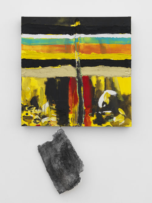 Kianja Strobert
T, 2017
Acrylic paint, pumice, paper maché, metal lathe, vinyl spackling, thread
49 x 30 x 3.5 inches
124.5 x 76.2 x 8.9 cm