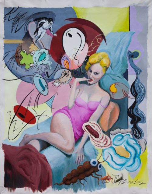 Suzan Pitt
Pinup, 2018
Oil on canvas
58 x 48 inches
147.3 x 121.9 cm