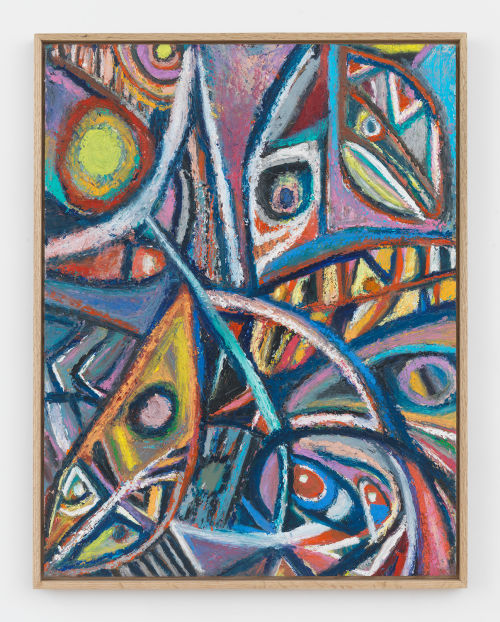 Johannes VanDerBeek
Ramble, 2017
Oil stick and oil pastel on panel
26.5 x 21 inches
67.3 x 53.3 cm
