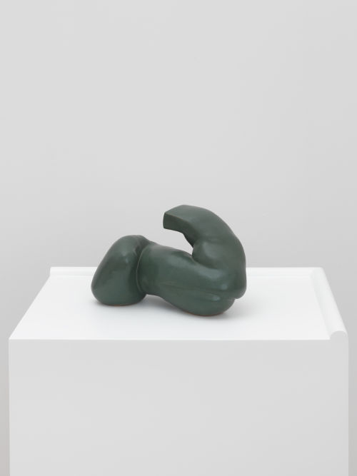 Ellie Krakow
Body Geometry (Dark Green with Definition), 2021
Glazed ceramic with custom pedestal
11 x 6 x 6.5 inches (27.9 x 15.2 x 16.5 cm)
(with pedestal:  20 x 16 x 51.5 inches)
(Inventory #EKW103)