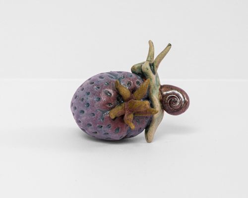 Charles Snowden
Snail on Strawberry, 2024
Ceramic, glaze
3 x 4 x 3.5 inches
7.6 x 10.2 x 8.9 cm