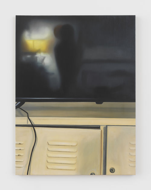 Cait Porter
TV and Cabinet, 2024
Oil on linen
40 x 30 inches
101.6 x 76.2 cm