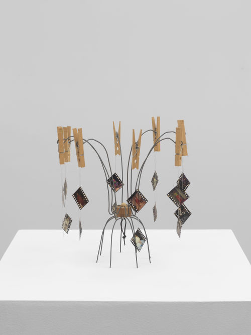B. Wurtz
Collection #26, 2002
Wood, wire, clothespins, 35mm slides
12 1/2 x 12 x 12 inches (31.8 x 30.5 x 30.5 cm)