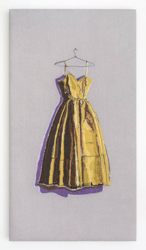 Elaine Reichek
Thiebaud Dress, 2020
Digital embroidery on linen
21.5 x 11.75 inches
54.6 x 29.8 cm