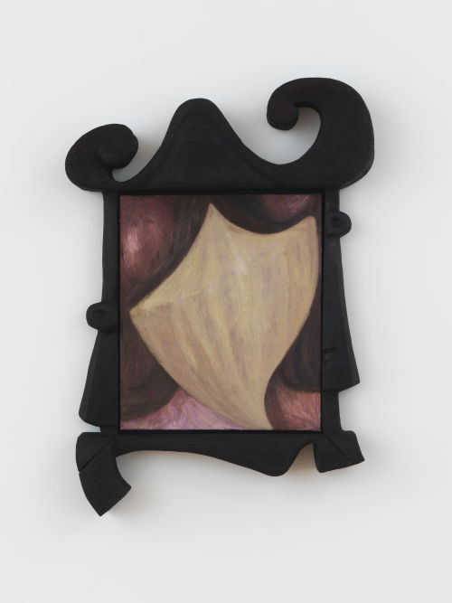 Ever Baldwin
The Cape, 2024
Oil on canvas in charred wood frame
34 x 27 x 4 inches
86.4 x 68.6 x 10.2 cm