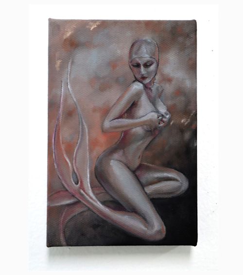 Nicolette Mishkan
Mini Pin-Up 2, 2023
Oil on canvas
6 x 4 inches
15.2 x 10.2 cm