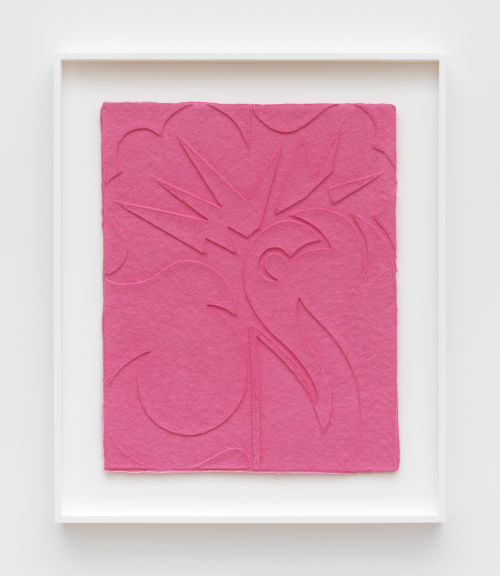 Tracy Thomason
Pink Path, 2022
Embossed cotton and dispersed pigment
Unframed 20 x 16 inches (50.8 x 40.6 cm)
Framed 25 x 21 inches (63.5 x 53.3 cm)