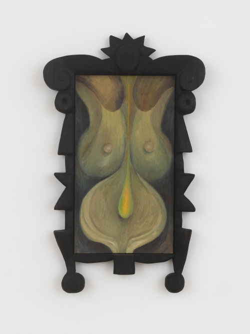 Ever Baldwin
Your Contribution, 2022
Oil on canvas in charred wood frame
52 x 32 x 4 inches
132.1 x 81.3 x 10.2 cm