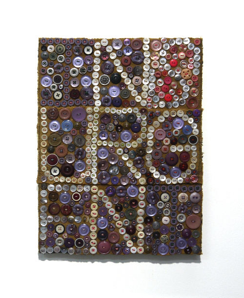Jeff Perrone
Insurgent, 2010
Mud cloth, buttons, and thread on canvas
16 x 12 inches
40.6 x 30.5 cm