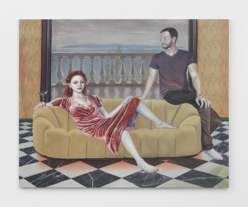 Hannah Murray
The Couch, 2022
Oil on linen
44 x 60 inches (111.8 x 152.4 cm)