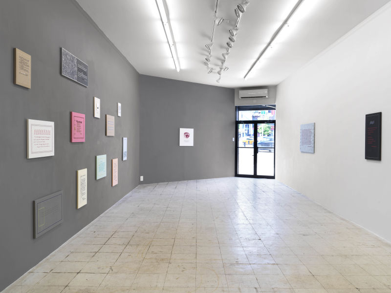 Installation view, Sight Unseen, May 17-June 23 2019