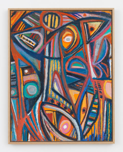 Johannes VanDerBeek
Orange Eyes, 2017
Oil stick and oil pastel on panel
26.5 x 21 inches
67.3 x 53.3 cm