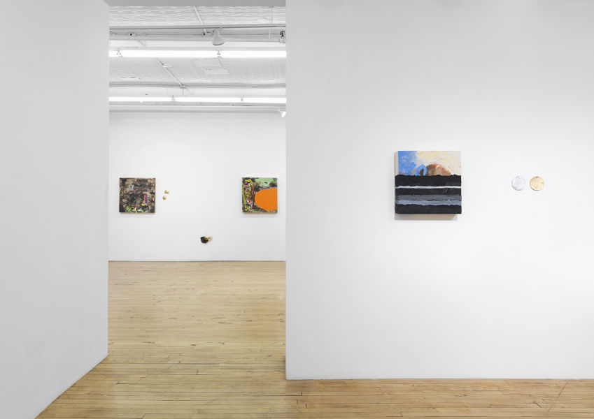 Installation view, The Button, April 1-30, 2017