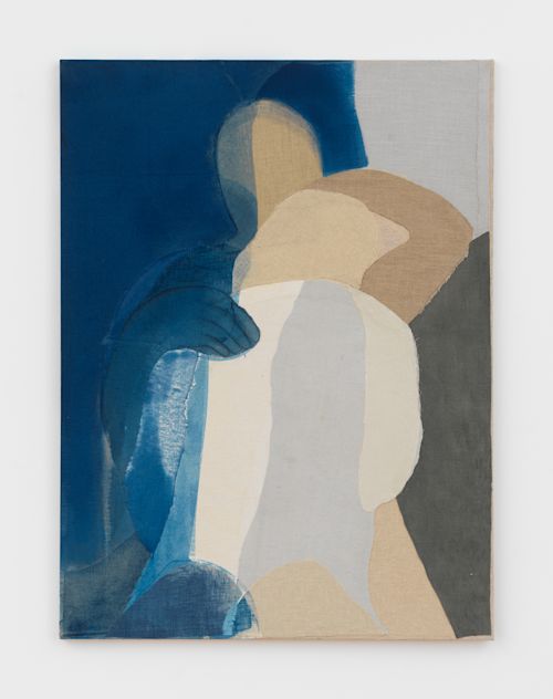 Alessandro Teoldi
Abbraccio blue, 2024
Oil, charcoal, ink, paper fabric and linen collage mounted on linen
48 x 36 inches
121.9 x 91.4 cm