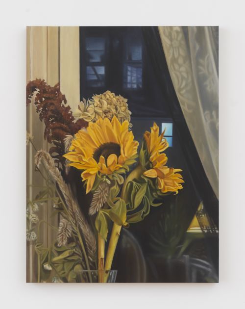 Cait Porter
Window with Sunflowers, 2024
Oil on linen
40 x 30 inches
101.6 x 76.2 cm