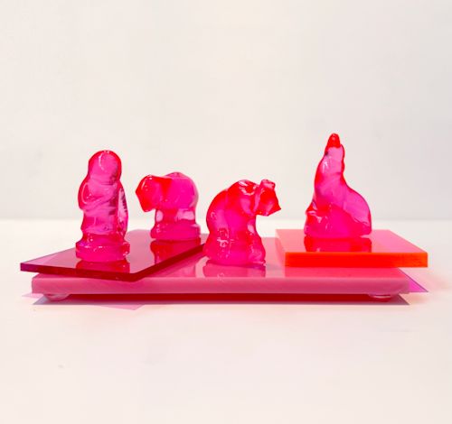 Charlotte Hailstone
Welcome to the Freak Show, 2024
Acrylic & pink resin
5.5 x 4 inches
14 x 10.2 cm