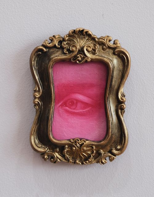 Emma Hapner
Lover's Eye VII, 2025
Oil on canvas in found frame
5.5 x 4 inches
14 x 10.2 cm