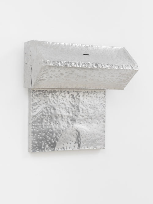 Matthew Fischer
Aluminum Toolbox, 2020
aluminum, screws, wooden toolbox, wood panel
28 x 26 x 14.5 inches
71.1 x 66 x 36.8 cm