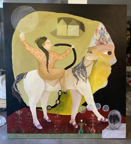 Astrid Terrazas
para la puerta en Aldama, 2020
Acrylic on canvas
66 x 59 inches
167.6 x 149.9 cm