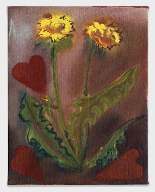 Sarah Alice Moran
Dandelion and Hearts, 2025
Acrylic on canvas
14 x 11 inches
35.6 x 27.9 cm