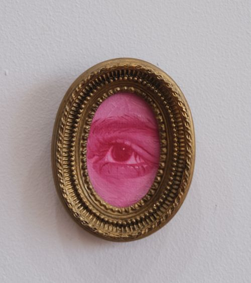 Emma Hapner
Lover's Eye V, 2025
Oil on canvas in found frame
5 x 3.5 inches
30.5 x 50.8 cm