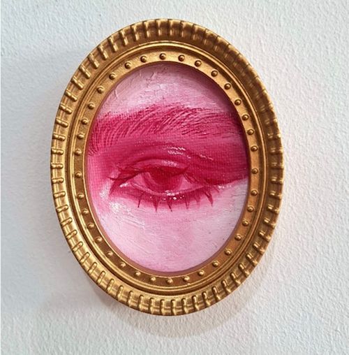 Emma Hapner
Lover's Eye IX, 2026
Oil on canvas in found frame
4 x 3 inches
10.2 x 7.6 cm