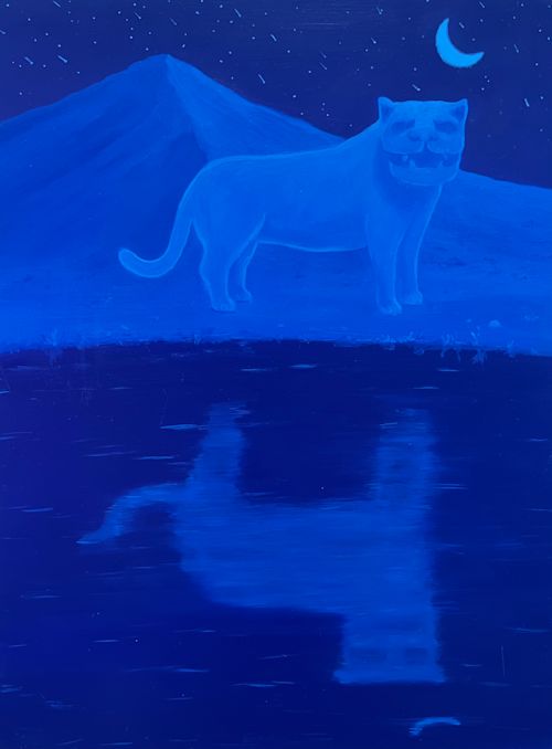 Anna Ortiz
Nahual, 2024
Oil on panel
12 x 9 inches
30.5 x 22.9 cm
