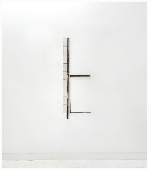 Anneke Eussen
Inner architecture 06, 2022
Metal frame, antique glass, nails
55.91 x 21.26 x 16.93 inches
142 x 54 x 43 cm