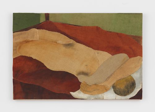 Alessandro Teoldi
Tulipani e Casorati, 2025
Oil, charcoal, ink, pastels, fabric and linen collage mounted on linen
36 x 24 inches
91.4 x 61 cm