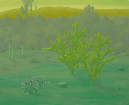 Anna Ortiz
Chollas Gemelas, 2023
Oil on canvas
18 x 22 inches
45.7 x 55.9 cm