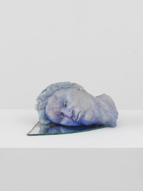 Michela Roman
Inside, 2024
Aqua resin cast, watercolor, casein paint patina, mirror
7 x 14.5 x 14 inches
17.8 x 36.8 x 35.6 cm